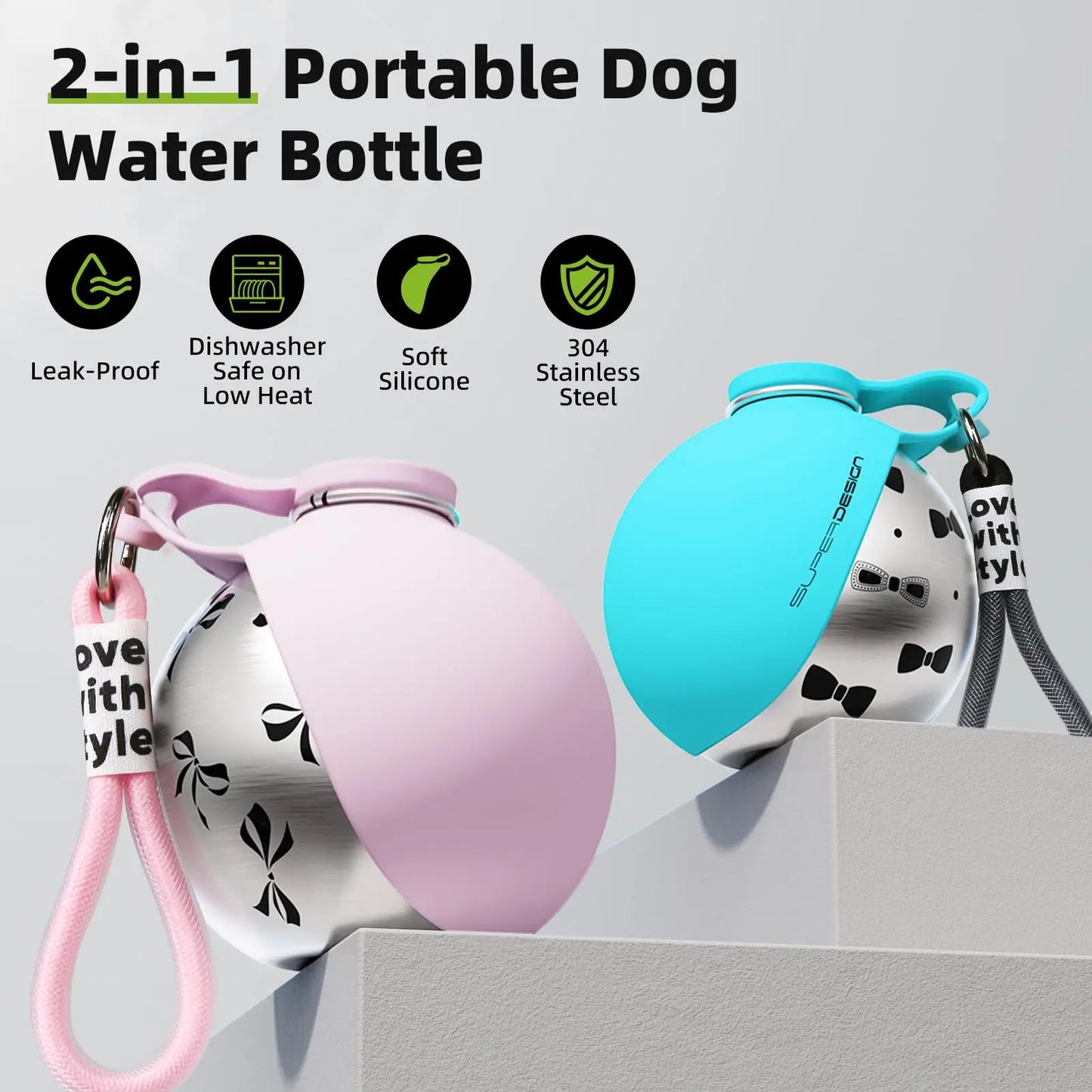 PawSip Travel Water Bottle