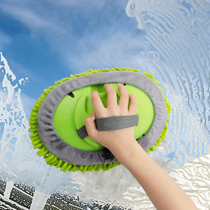 Car Washing Mop Cleaning Brush Telescopic Long Handle Cleaning Mop Chenille Broom Care Detailing Mop Brush Car Cleaning Tools