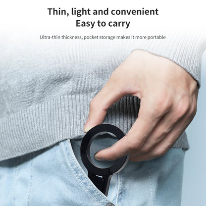 Portable Magnetic Absorption Multi-Function Mobile Phone Stand Carabiner Hanging Design for Hiking Durable Support for Phones