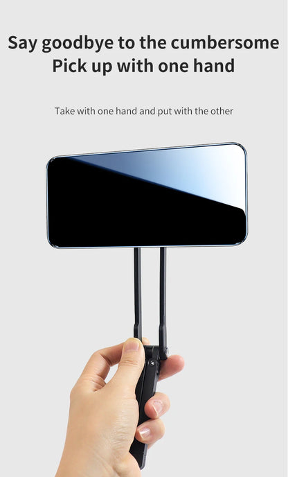 Portable Magnetic Absorption Multi-Function Mobile Phone Stand Carabiner Hanging Design for Hiking Durable Support for Phones