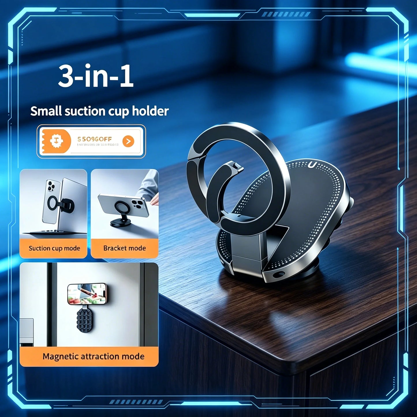 MagGrip 3-in-1 Phone Holder